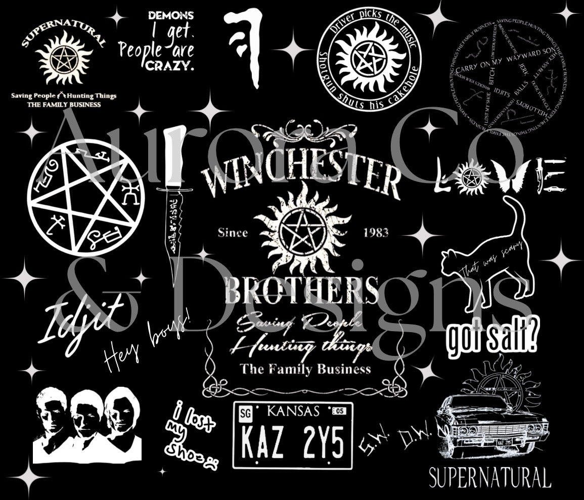 20oz Sublimation Print #15 - Supernatural Winchester