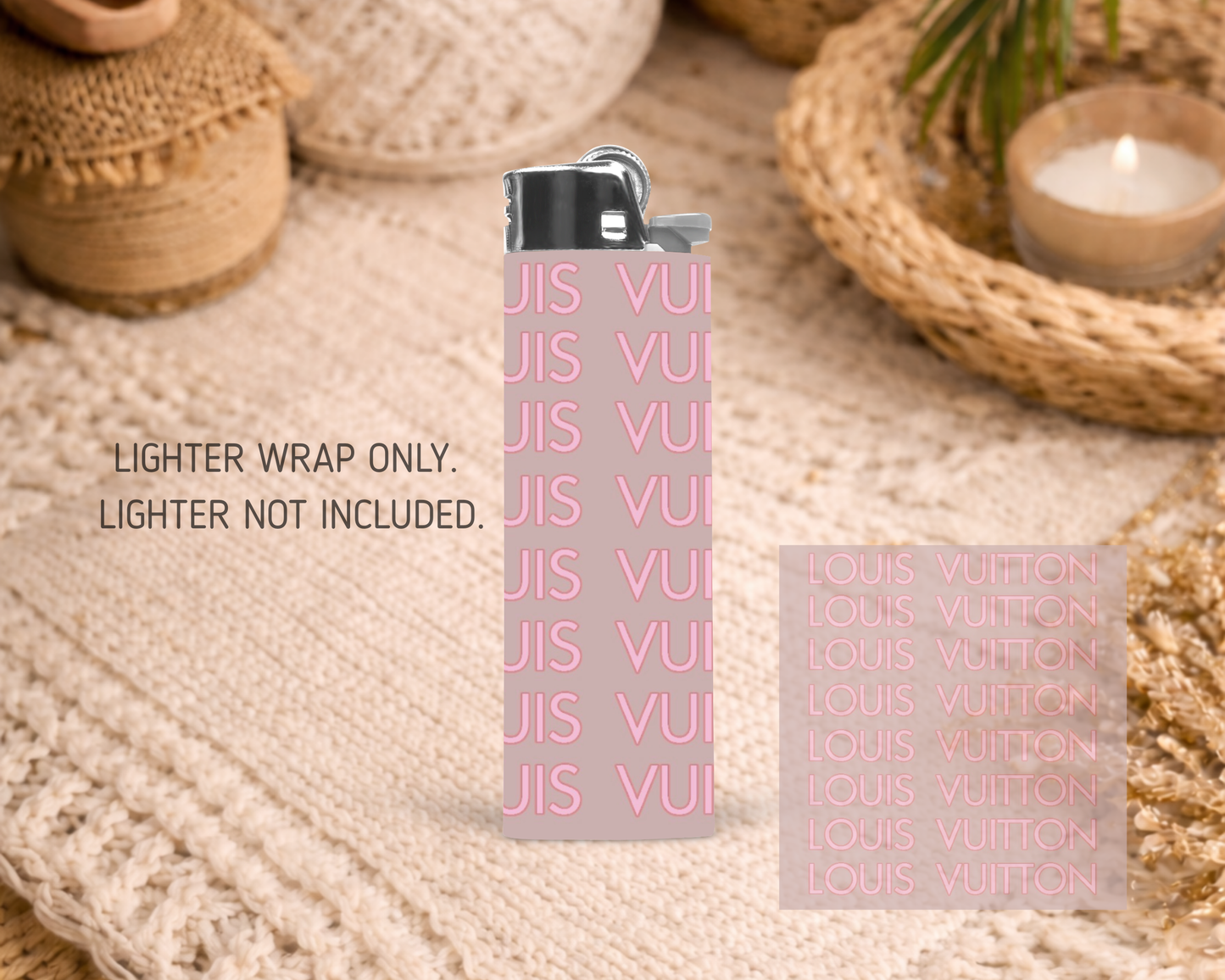 BIC Lighter Wrap #31 - Pink LV