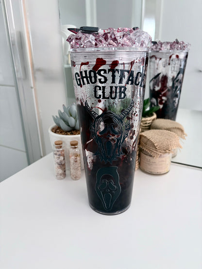 24oz Tapered Inner Lid Snowglobe Tumbler