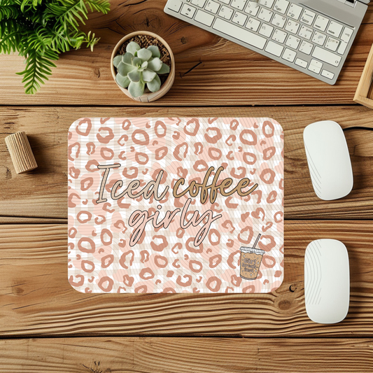 Iced Coffee Girly Mouse Pad