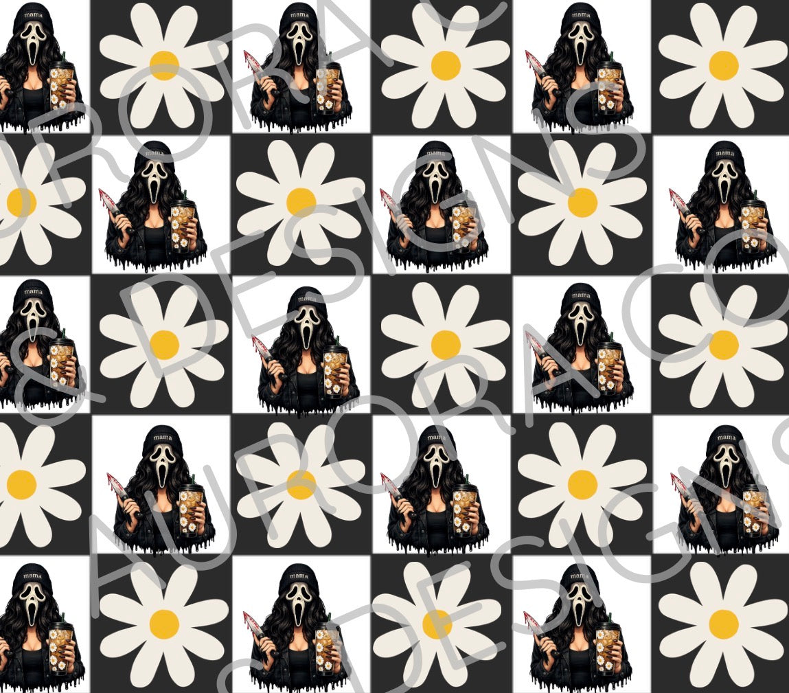 20oz Sublimation Print #41 - Mama Checkered Ghostface
