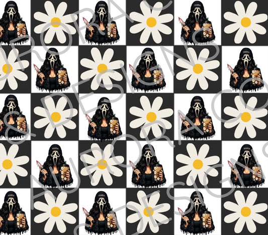 20oz Sublimation Print #41 - Mama Checkered Ghostface