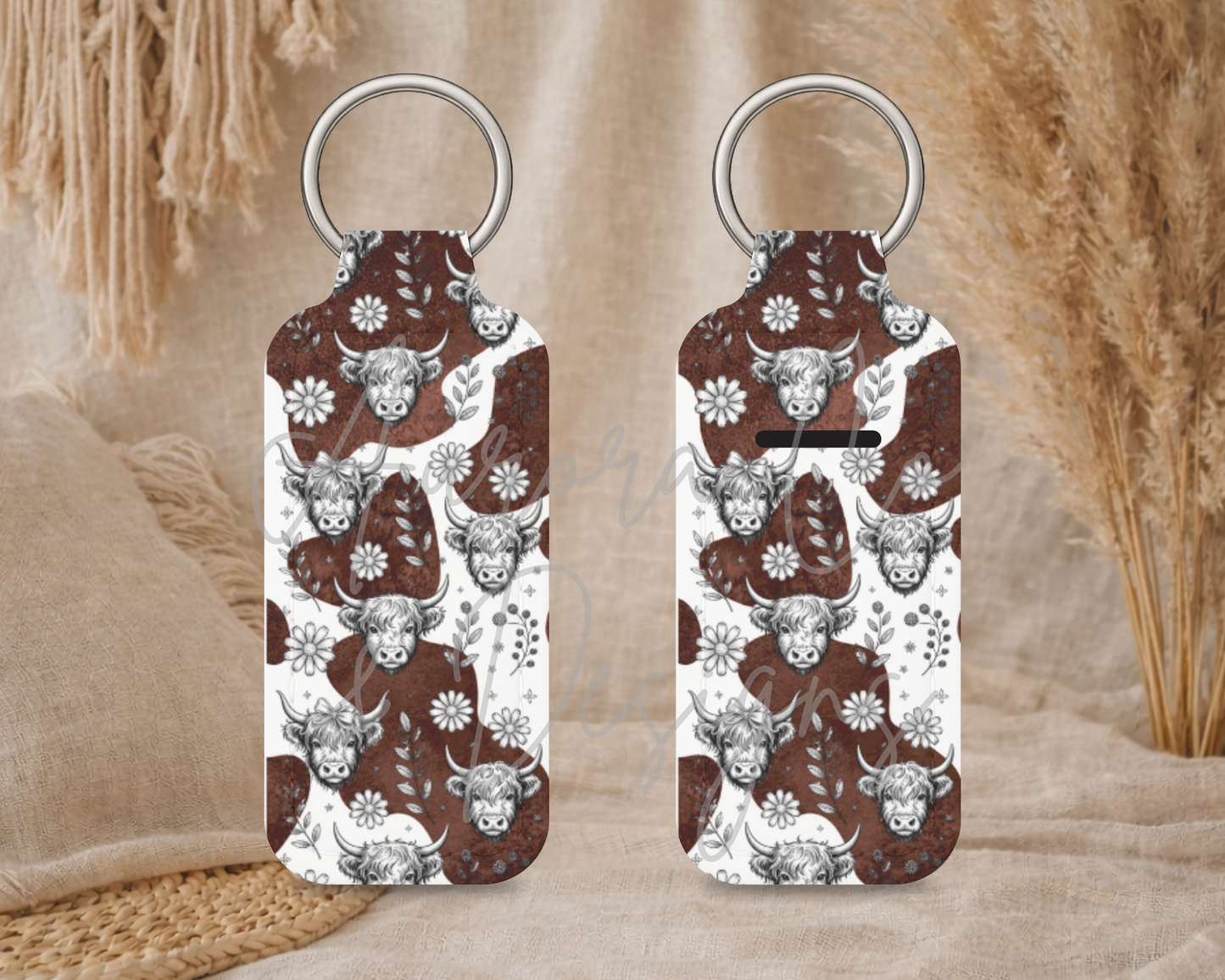 Chapstick Keyring - Highland Cow