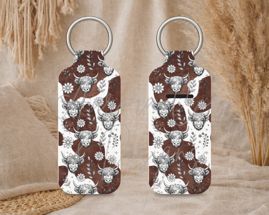 Chapstick Keyring - Highland Cow