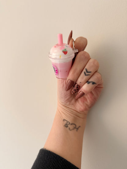Mini Strawberry & Cream - Pre Made Keyring