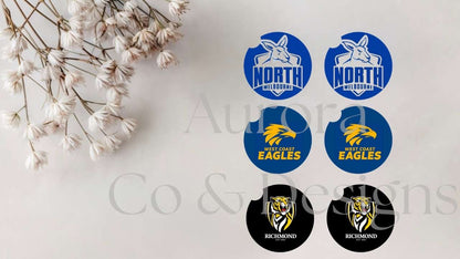 AFL Footy Car Coasters