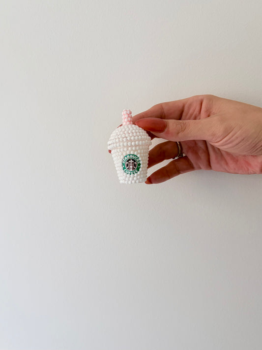White Starbucks Drink - Pre Made Keyring