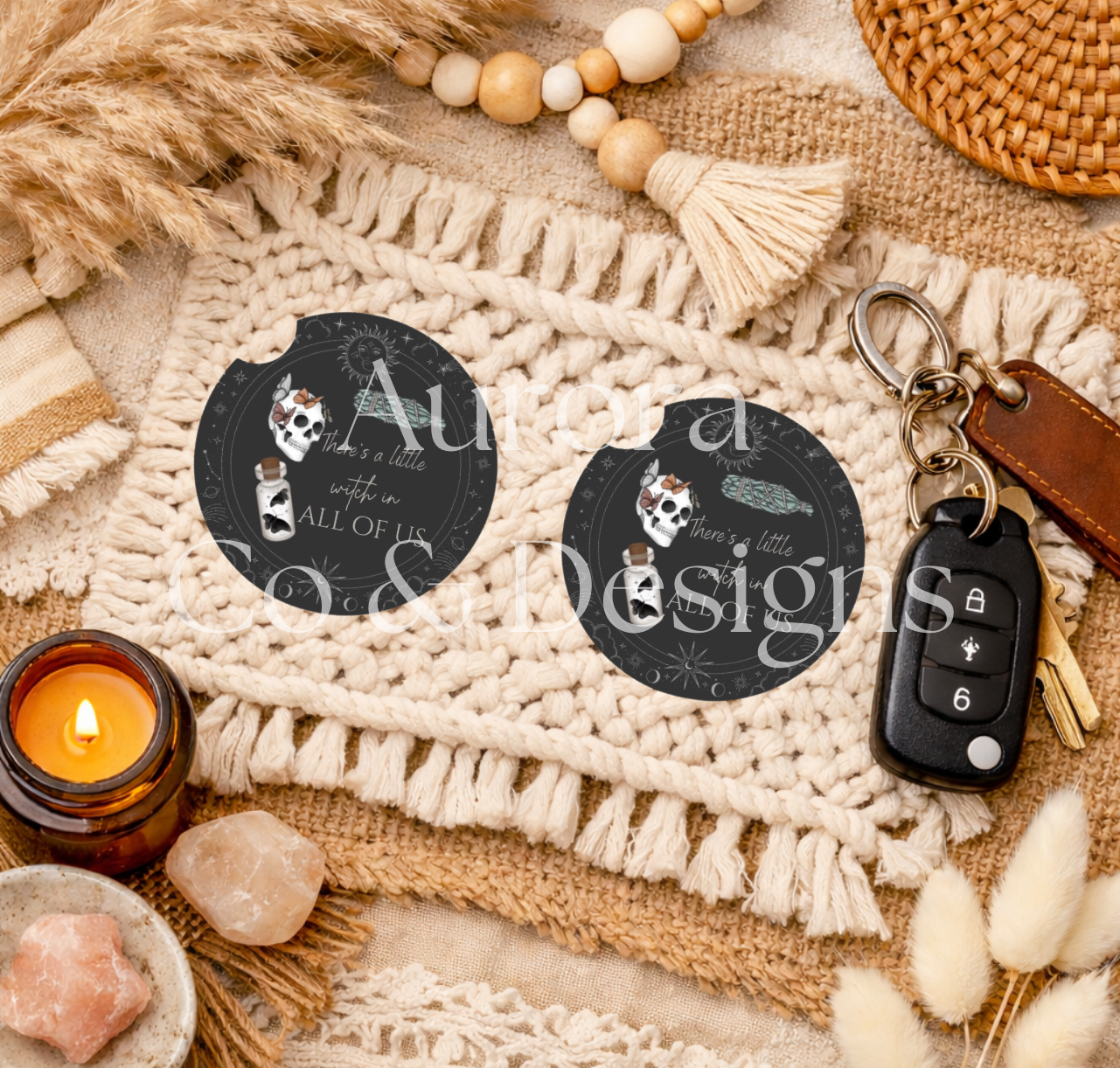 Witch In All Of Us - Car Coaster