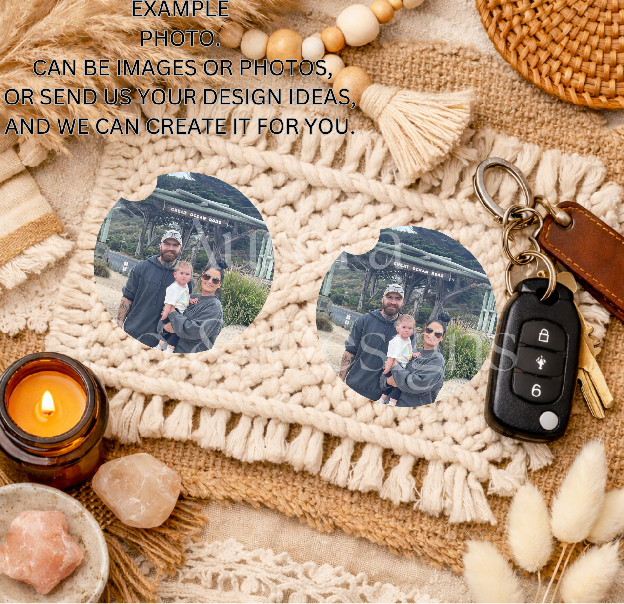 Customised/Personalised Car Coasters