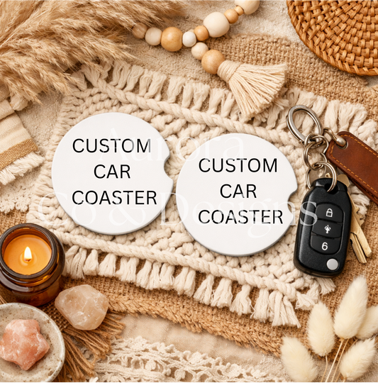 Customised/Personalised Car Coasters