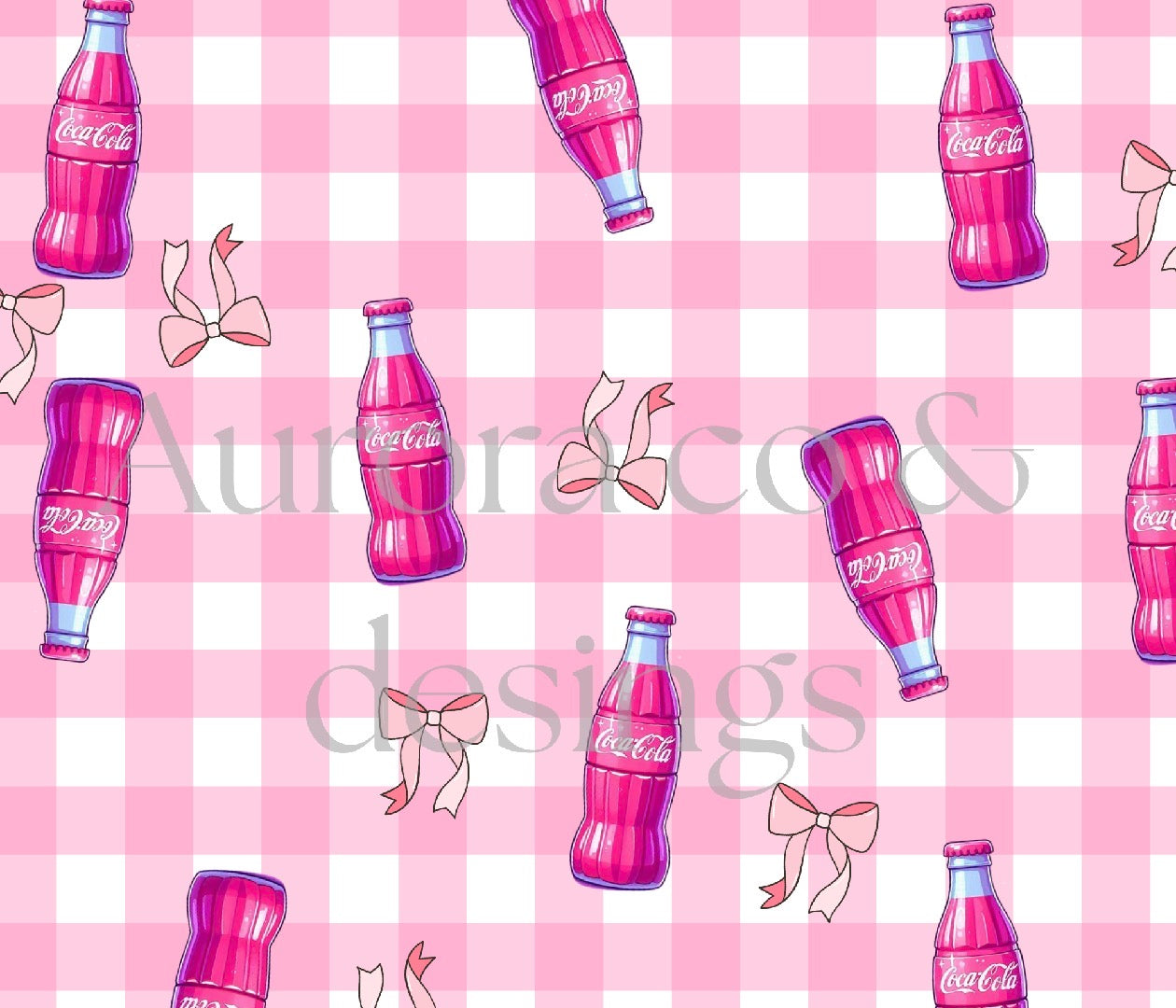 20oz Sublimation Print #21 - Pink Coke