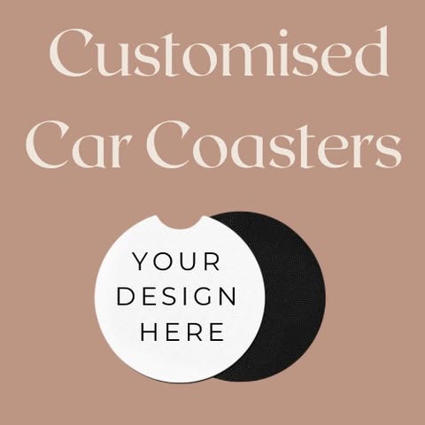 Customised/Personalised Car Coasters