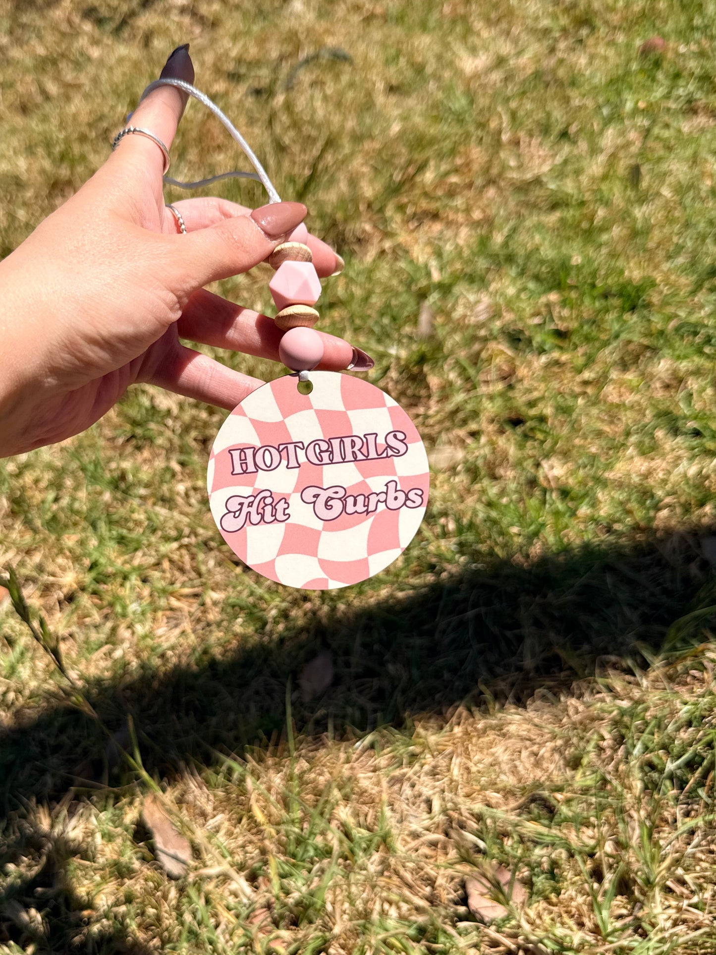 Pre Made -Hot Girls Hit Curbs Car Hanger