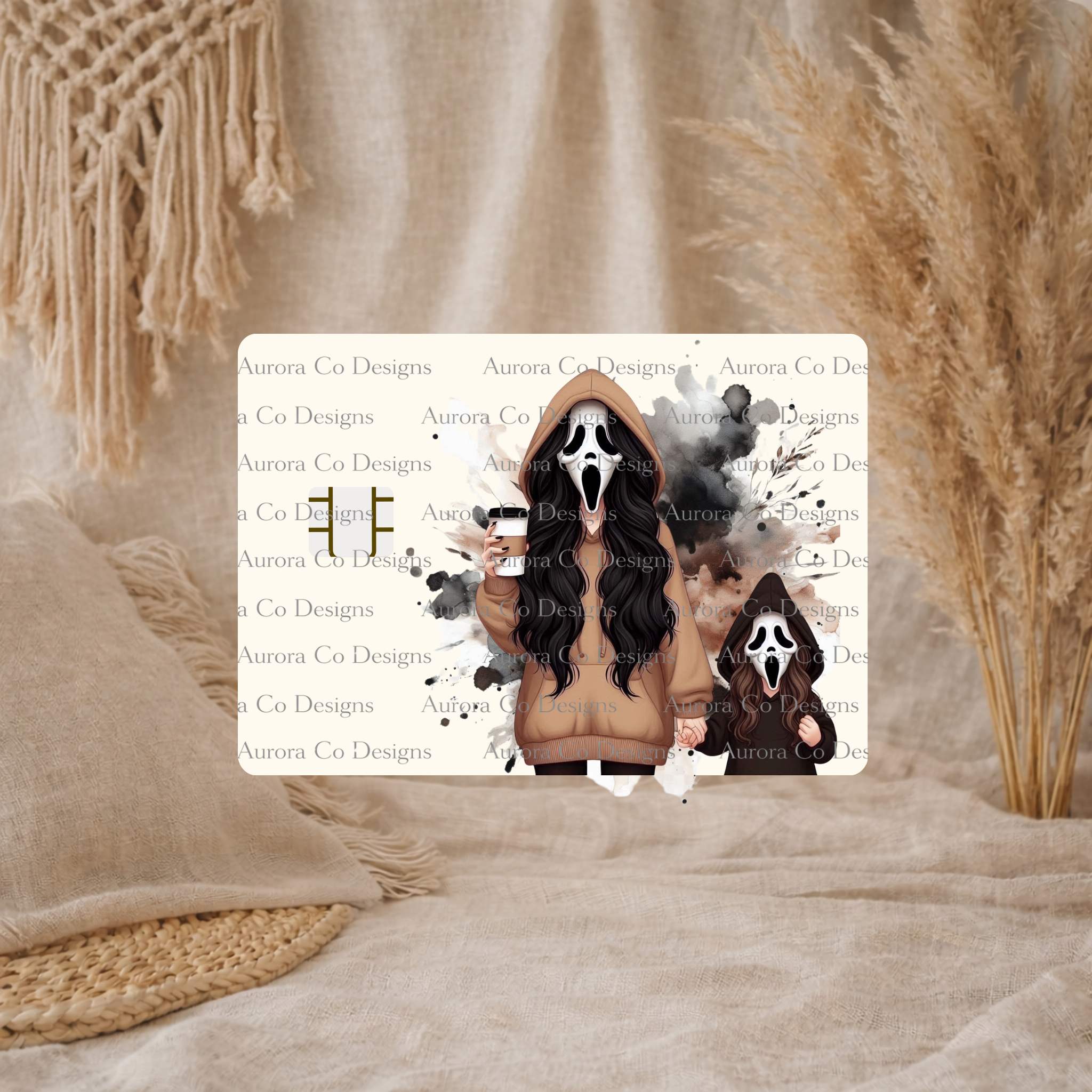 Bank Card Wrap - Mum & Daughter Ghostface – Aurora Co & Designs