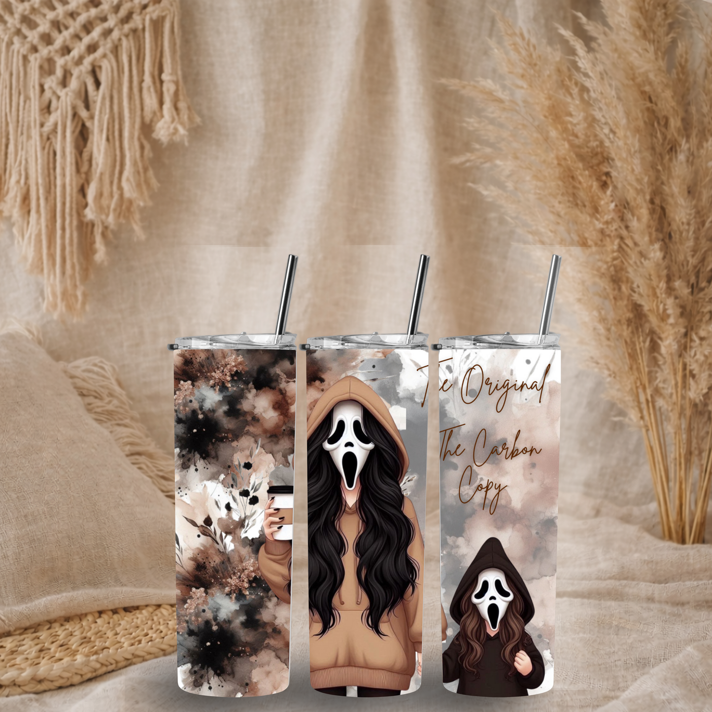The Original, The Carbon Copy – Mum & Daughter Ghostface 20oz Tumbler