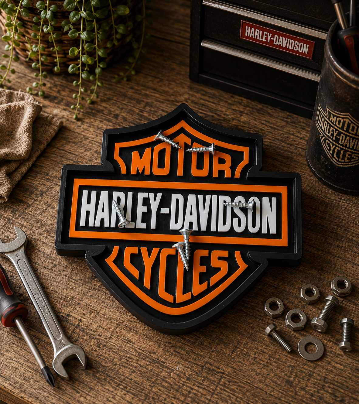 Harley-Davidson Magnetic Screw Tray