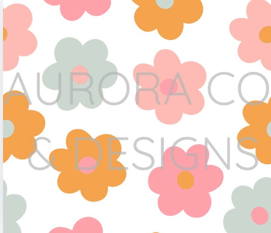20oz Sublimation Print #37 - Pastel Daisy