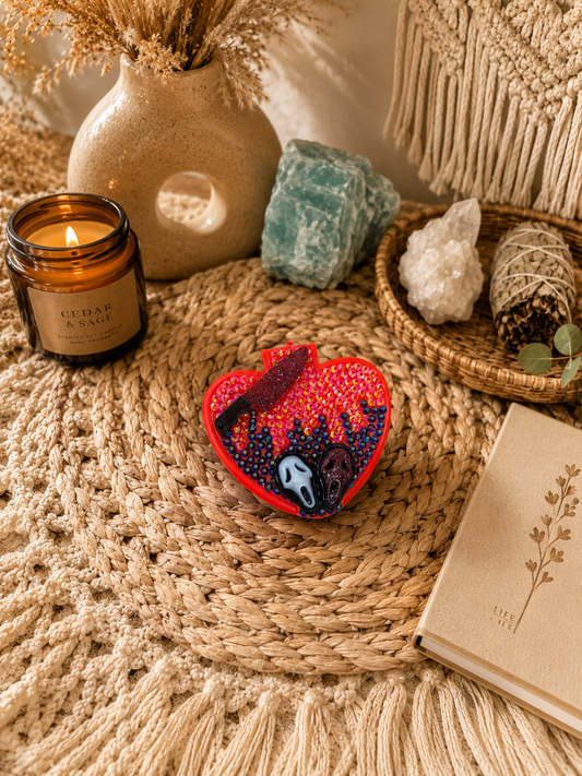 Ghostface Heart Compact Mirror