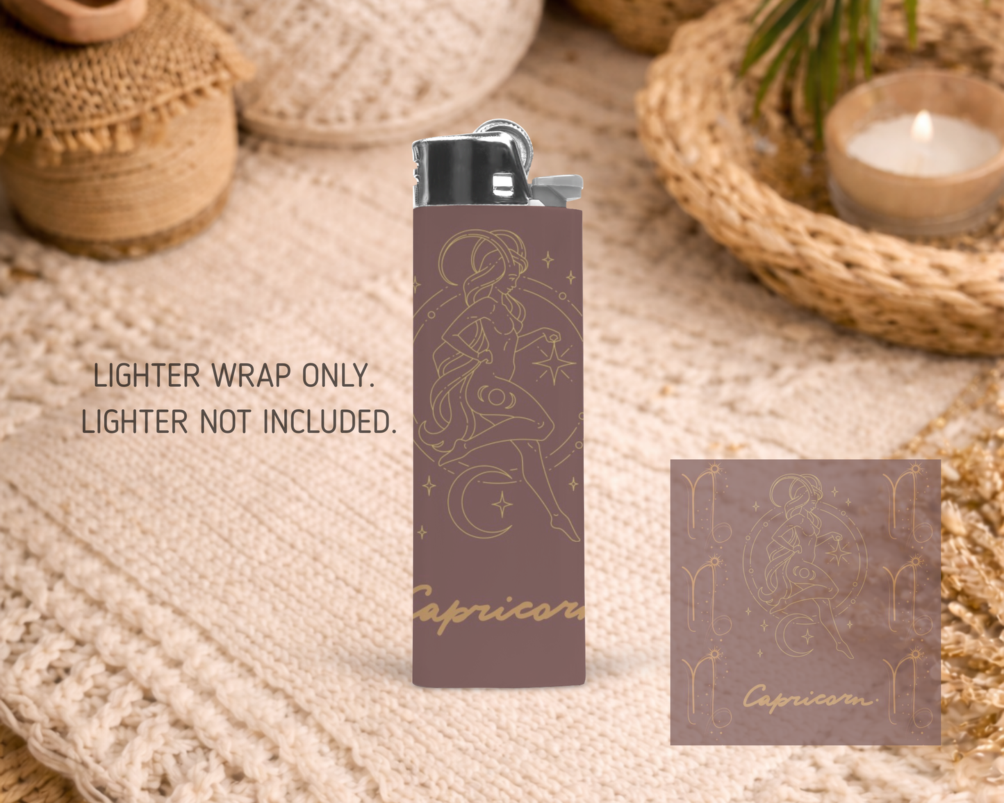 BIC Lighter Wrap #75 - Capricorn Star Sign