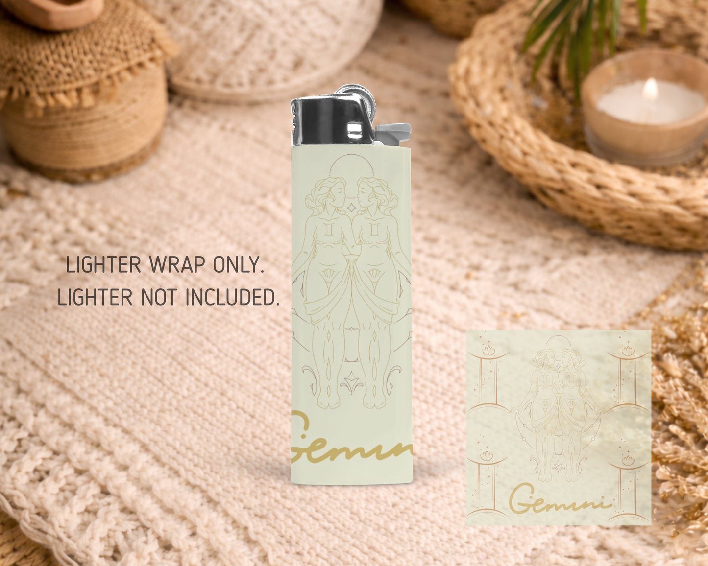 BIC Lighter Wrap #78 - Gemini Star Sign