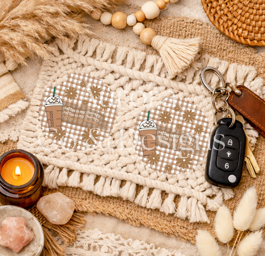 Coffee Is My Therapy - Car Coaster