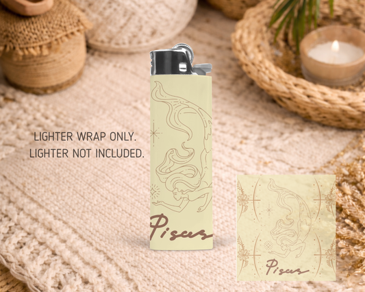 BIC Lighter Wrap #85 - Pisces Star Sign