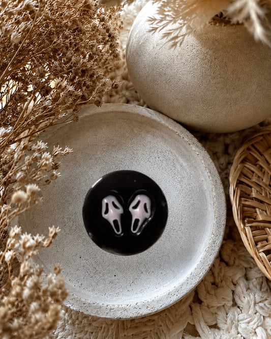 Black Ghostface | Magnet, Badge Reel or Pop Socket