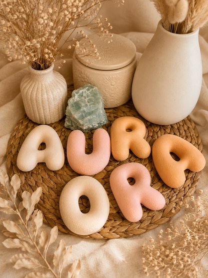 Personalised Bubble Texture Name Letters | 7cm