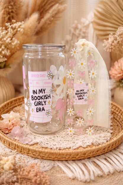In My Bookish Girly Era – Beer Can + Bookmark Set (Imperfect Wrap)