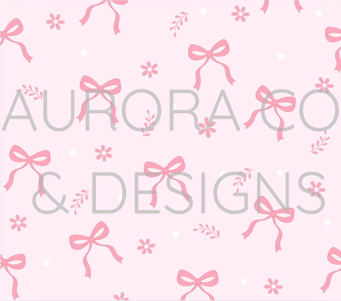 20oz Sublimation Print #35 - Pink Bows