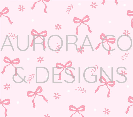 20oz Sublimation Print #35 - Pink Bows