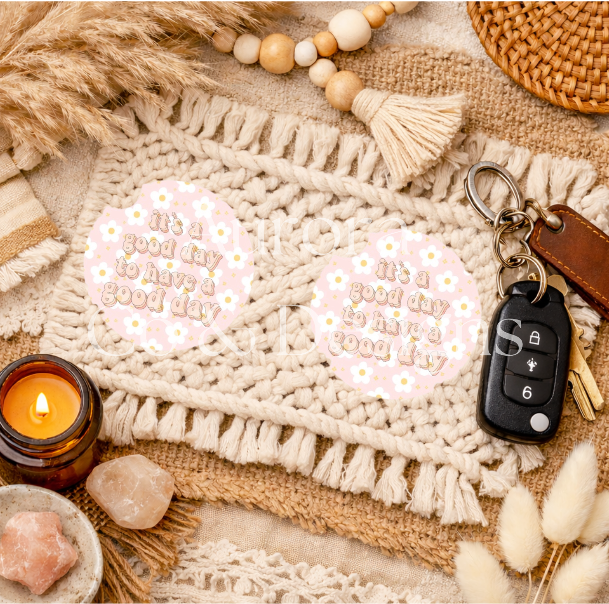 Good Day - Car Coasters