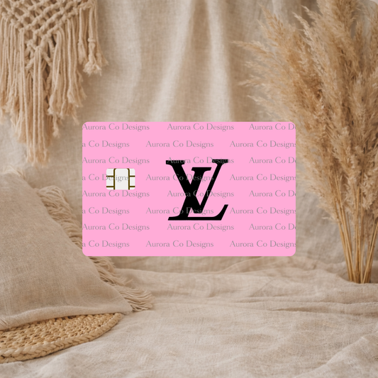 Bank Card Wrap - Pink LV