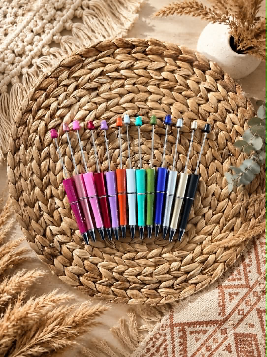 Beaded Pens – Customisable with Focal Beads or Rhinestones