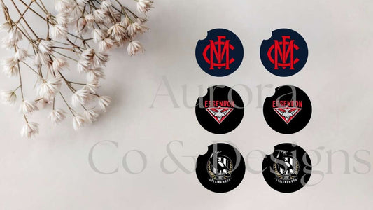 AFL Footy Car Coasters