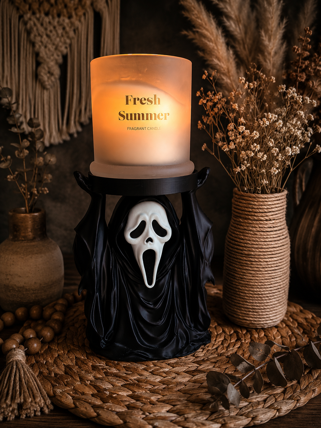 Ghostface Candle Holder