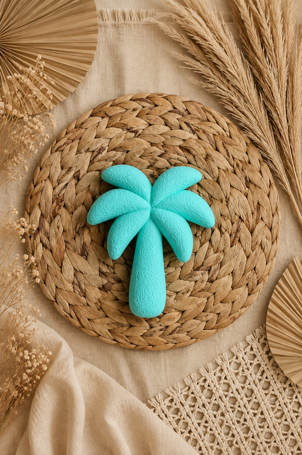Bubble Letter Decorative Add-Ons – Flower & Palm Tree