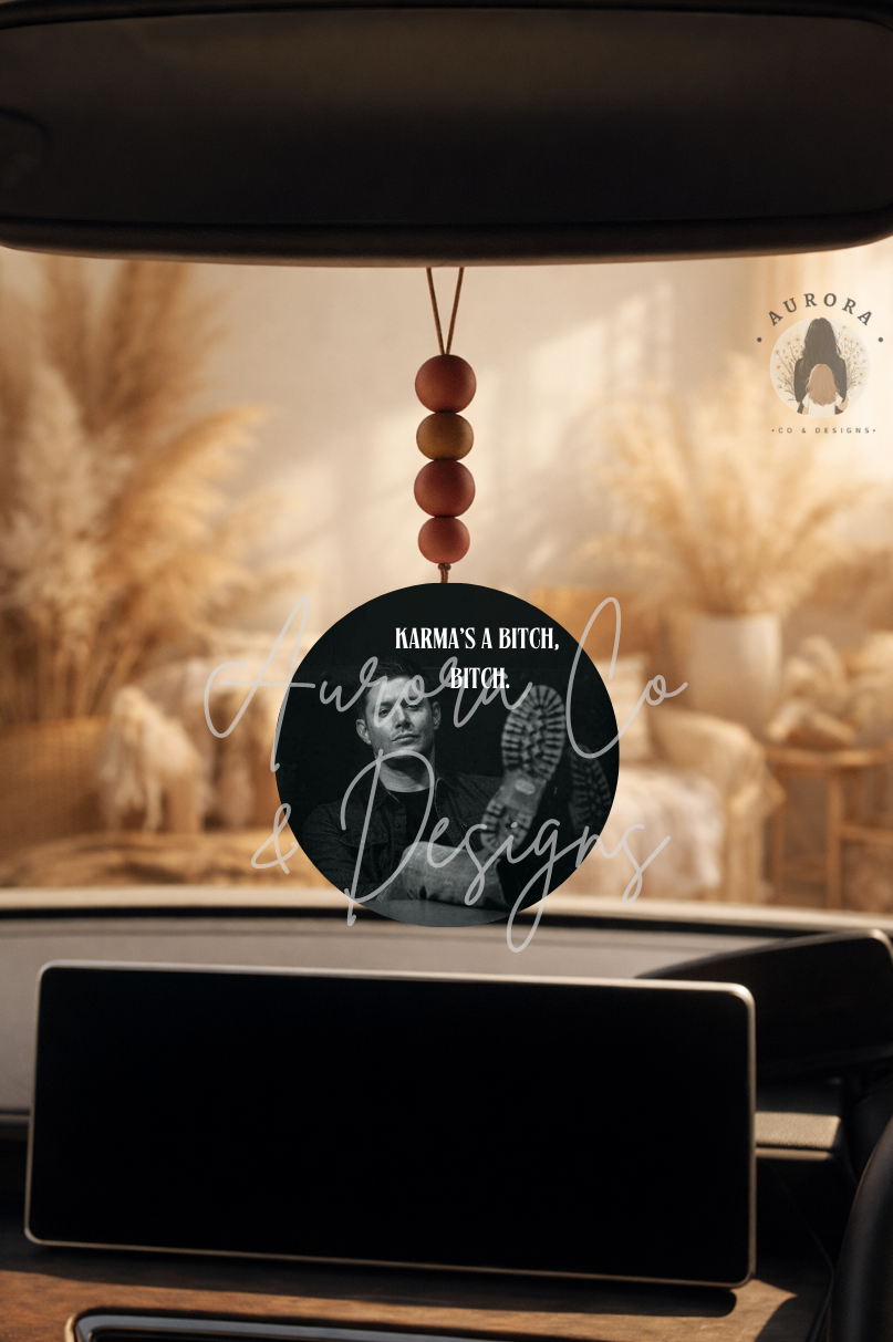 Dean Supernatural Karma - Car Hanger