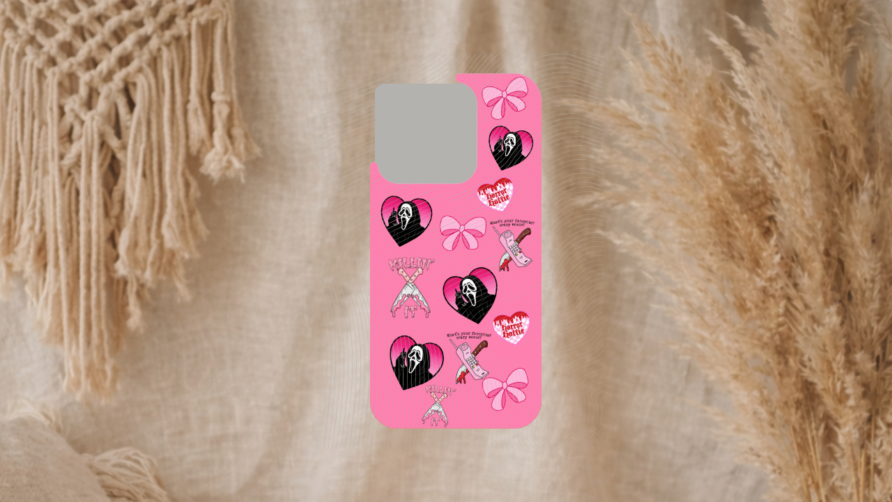 Pink Ghostface Horror Girly Phone Case
