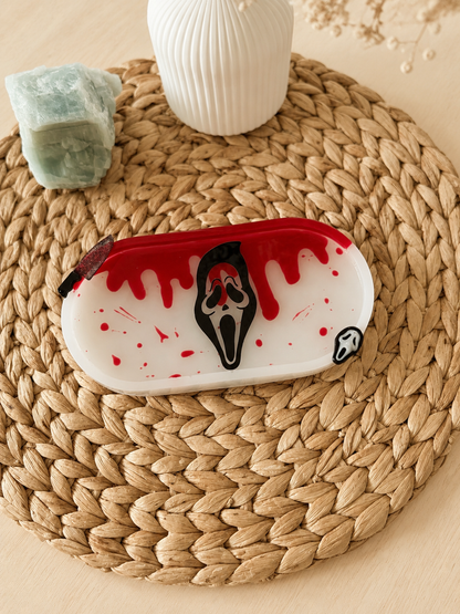 Ghost Face  Blood Drip Trinket Tray