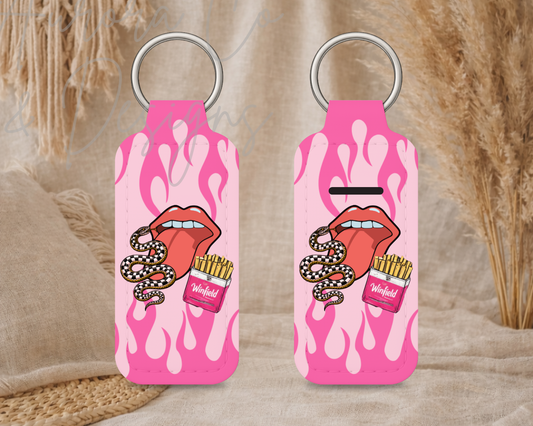 Chapstick Keyring - Flame Girly