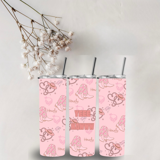 Yee Haw - 20oz Pink