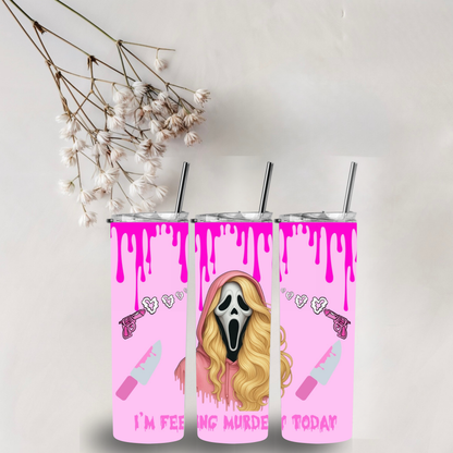 20oz Ghostface Pink Tumbler