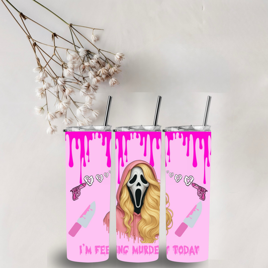 20oz Ghostface Pink Tumbler