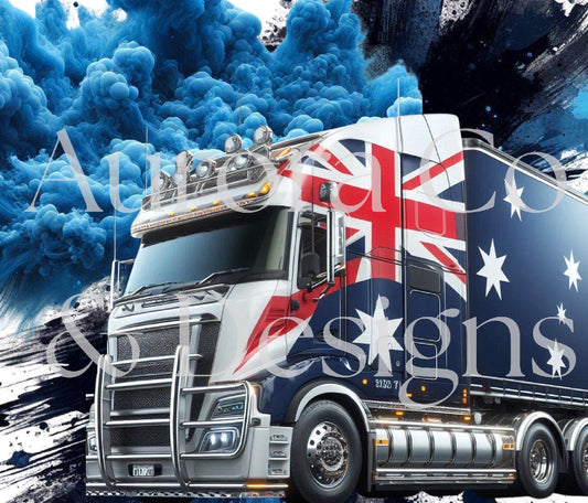 20oz Sublimation Print #20 - Blue Aussie Truck