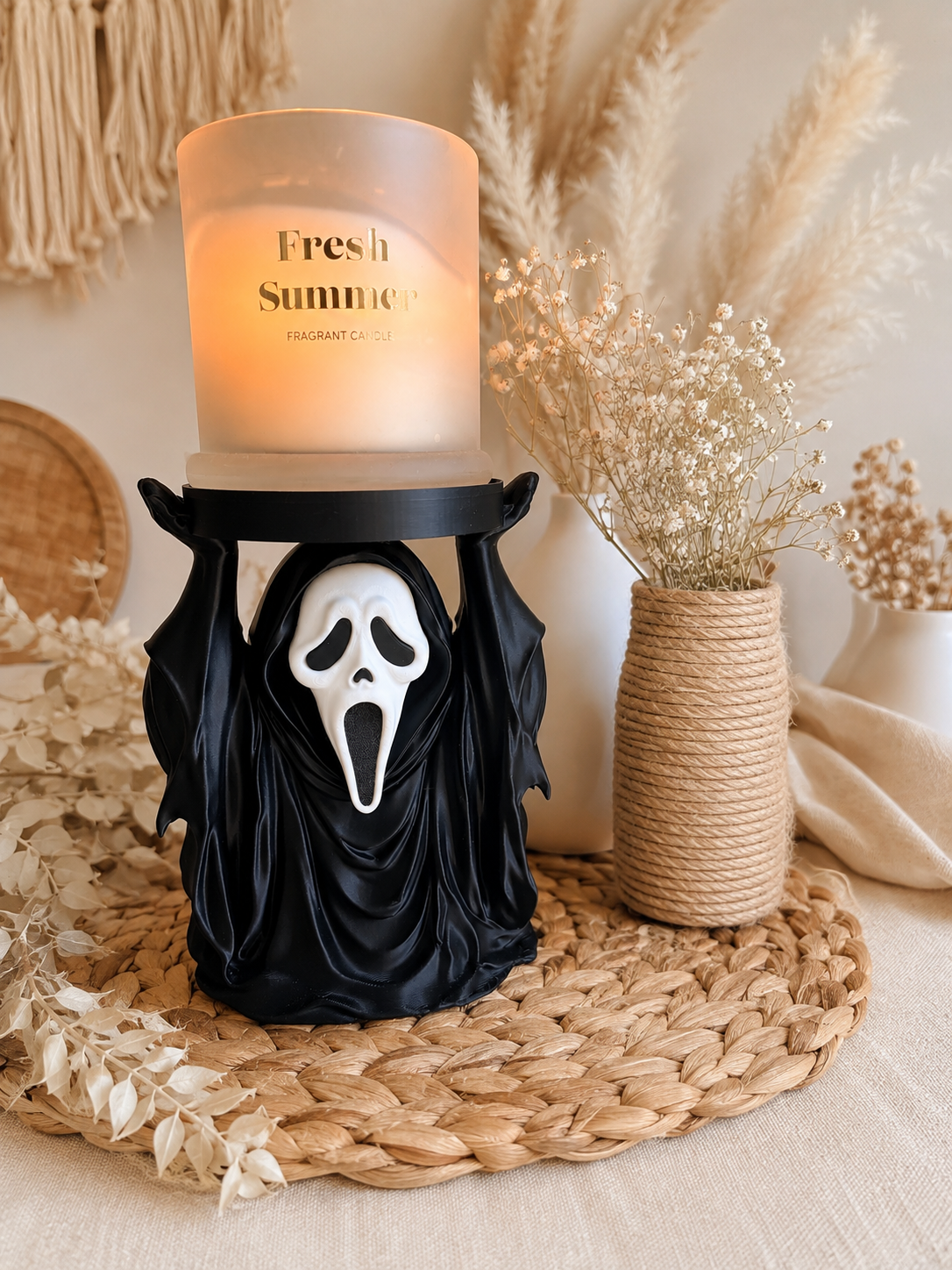Ghostface Candle Holder