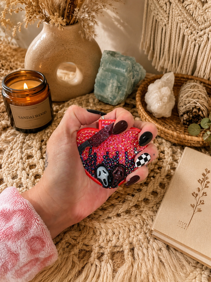 Ghostface Heart Compact Mirror