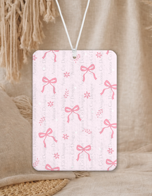 Pink Bows - Air Freshener