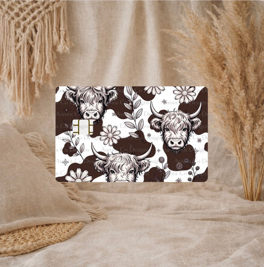 Bank Card Wrap - Western Highland Cow