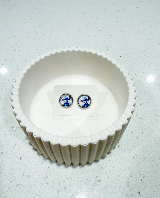 Handmade Stud Earrings - Stitchy